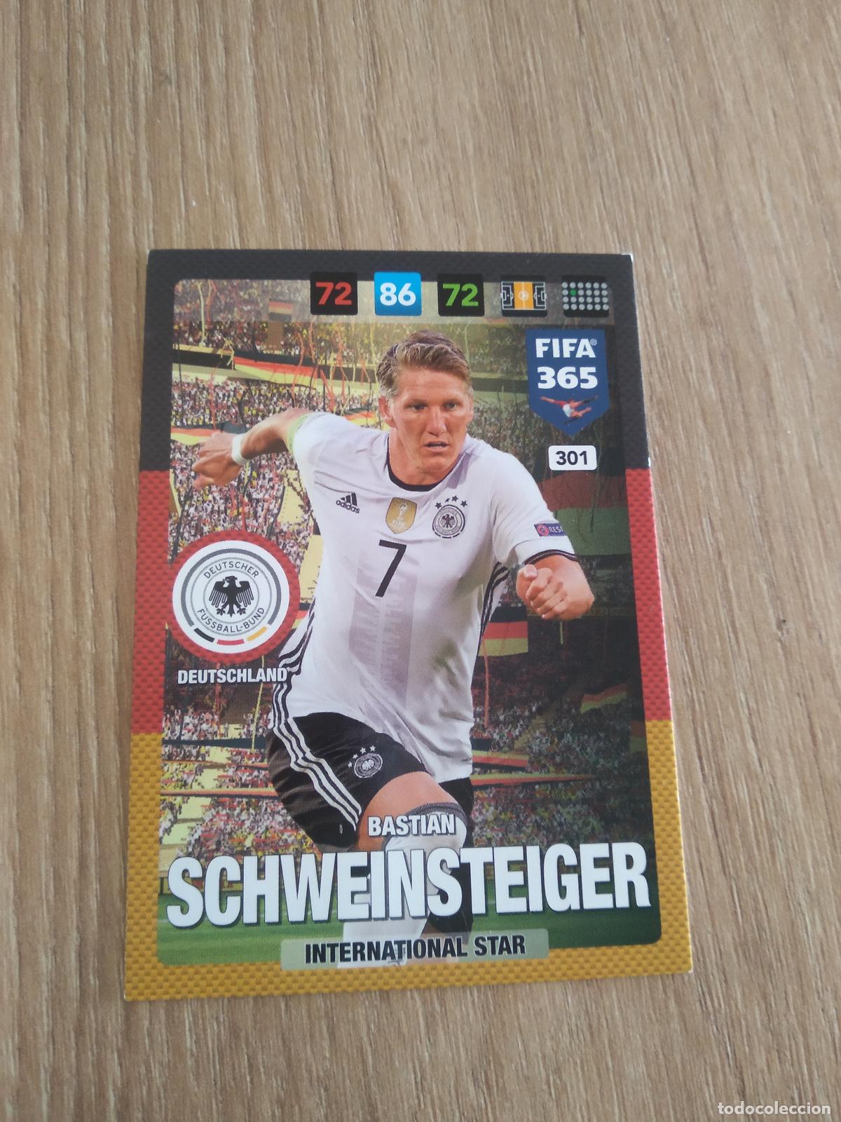 Cromos de F&uacute;tbol: 301 SCHWEINSTEIGER ALEMANIA CROMO FUTBOL PANINI ADRENALYN 16-17 FIFA 365 2016-2017