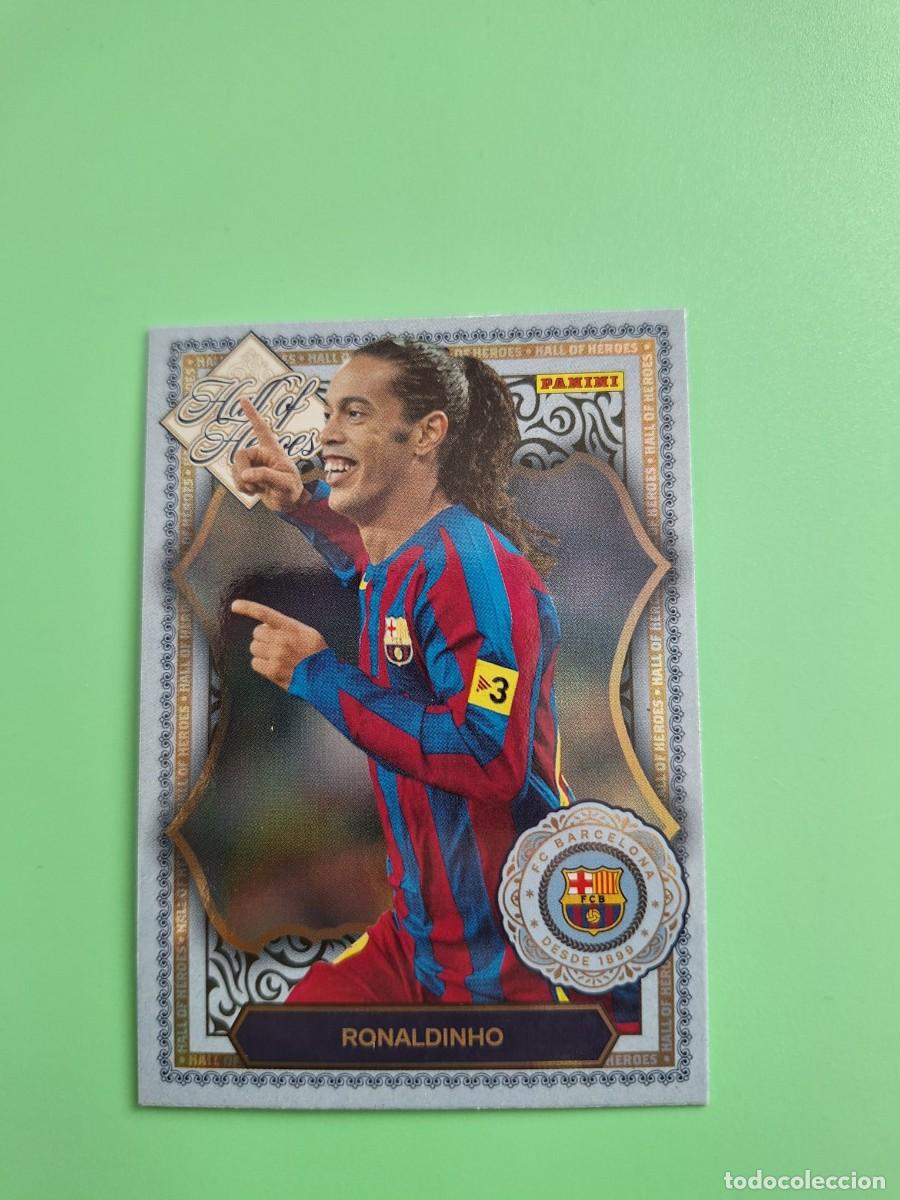 Cromos de F&uacute;tbol: CROMO PANINI CLUB BARCELONA HALL OF HEROES RONALDINHO HH5 INSERT 25 26 2025 2026