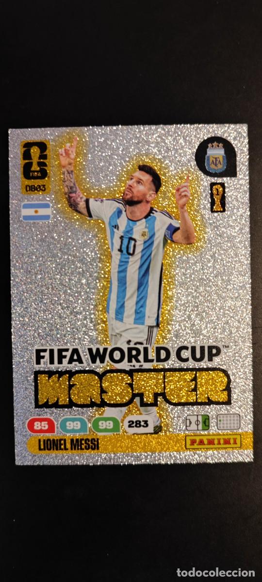 Cromos de F&uacute;tbol: ADRENALYN XL FIFA WORLD CUP 2026 CARD MASTER LEO MESSI ARGENTINA # DB03 PANINI