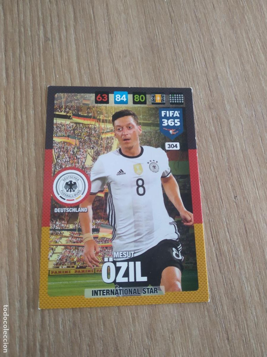 Cromos de F&uacute;tbol: 304 OZIL ALEMANIA CROMO FUTBOL PANINI ADRENALYN 16-17 FIFA 365 2016-2017