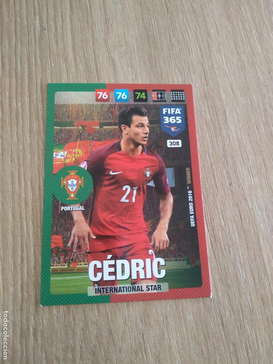 Cromos de F&uacute;tbol: 308 CEDRIC PORTUGAL CROMO FUTBOL PANINI ADRENALYN 16-17 FIFA 365 2016-2017