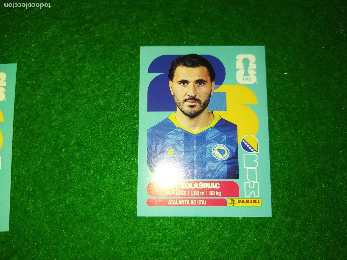 Cromos de F&uacute;tbol: OFFICIAL STICKER COLLECTION WORLD CUP MUNDIAL 2026 - BOSNIA N&ordm; 4 KOLASINAC