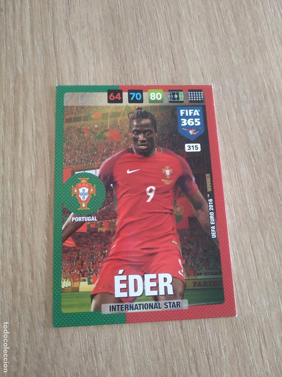Cromos de F&uacute;tbol: 315 EDER PORTUGAL CROMO FUTBOL PANINI ADRENALYN 16-17 FIFA 365 2016-2017