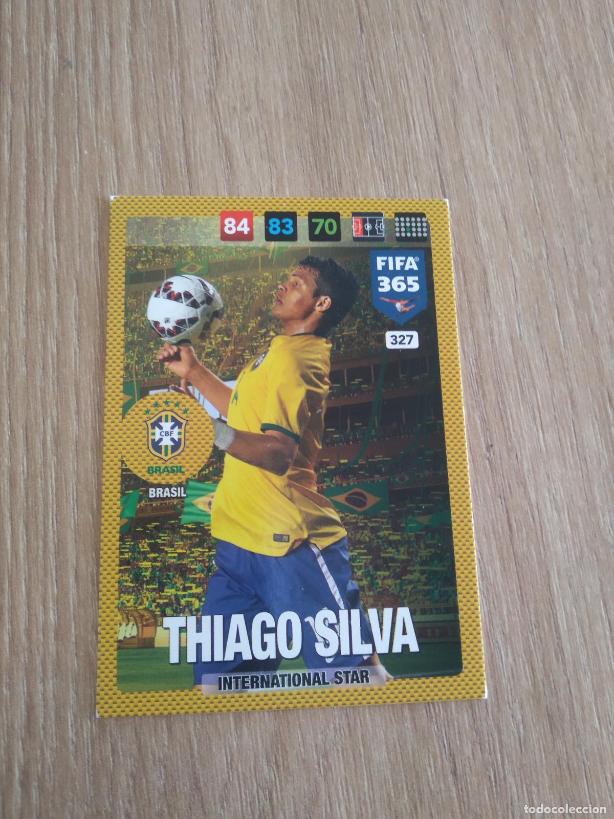Cromos de F&uacute;tbol: 327 THIAGO SILVA BRASIL CROMO FUTBOL PANINI ADRENALYN 16-17 FIFA 365 2016-2017