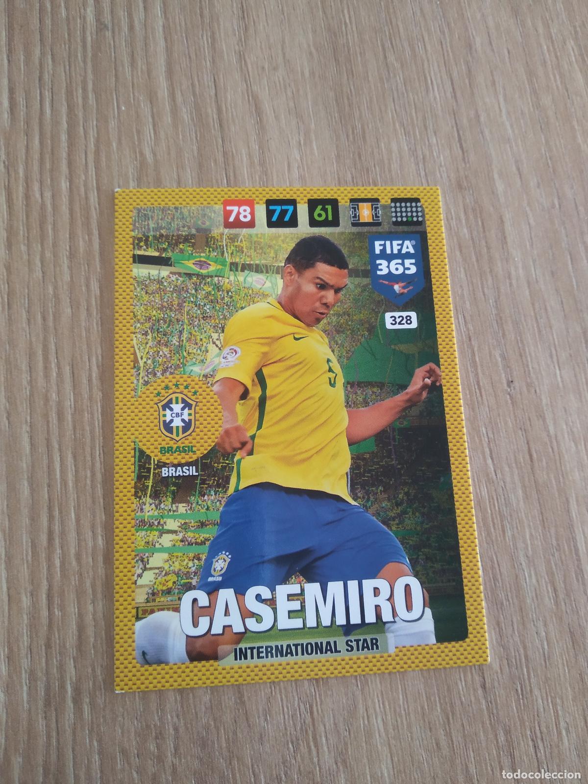 Cromos de F&uacute;tbol: 328 CASEMIRO BRASIL CROMO FUTBOL PANINI ADRENALYN 16-17 FIFA 365 2016-2017