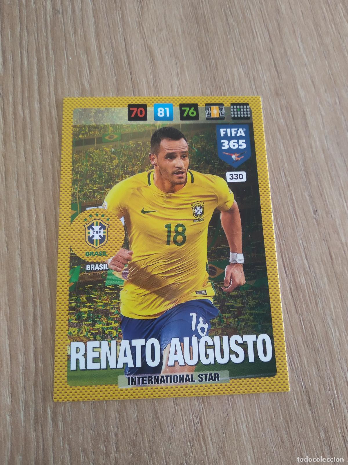 Cromos de F&uacute;tbol: 330 RENATO AUGUSTO BRASIL CROMO FUTBOL PANINI ADRENALYN 16-17 FIFA 365 2016-2017