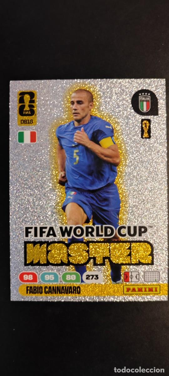 Cromos de F&uacute;tbol: ADRENALYN XL FIFA WORLD CUP 2026 CARD MASTER CANNAVARO ITALIA # DB18 PANINI