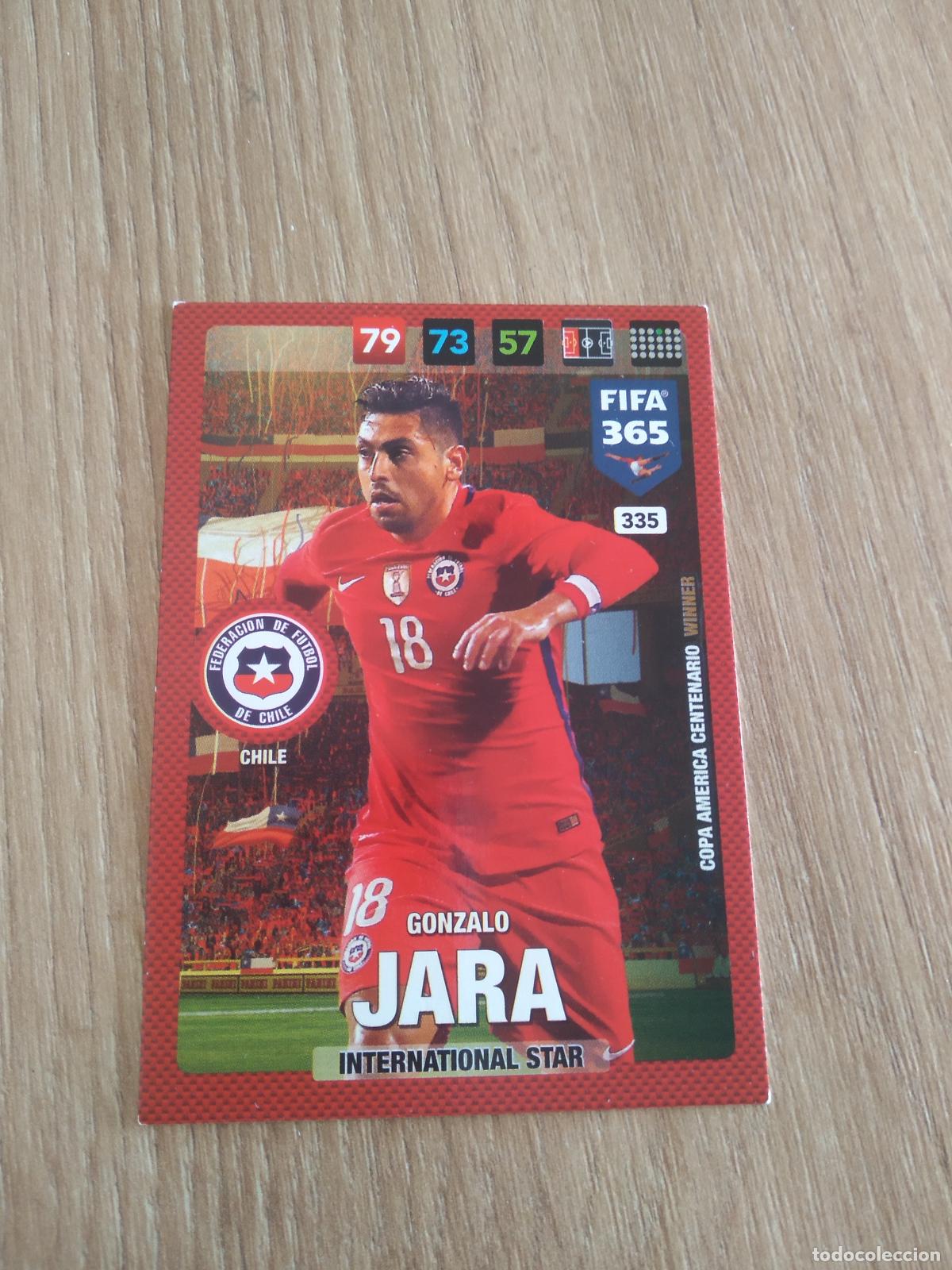 Cromos de F&uacute;tbol: 335 GONZALO JARA CHILE CROMO FUTBOL PANINI ADRENALYN 16-17 FIFA 365 2016-2017