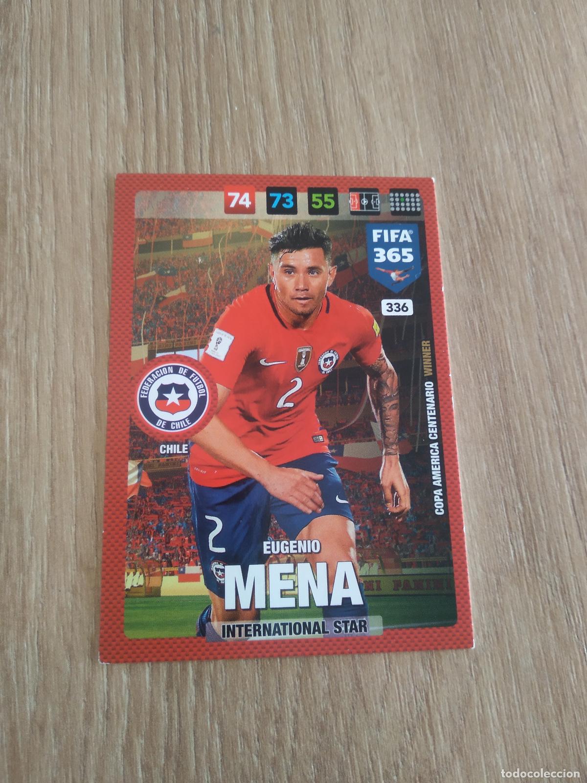 Figurine di Calcio: 336 EUGENIO MENA CHILE CROMO FUTBOL PANINI ADRENALYN 16-17 FIFA 365 2016-2017