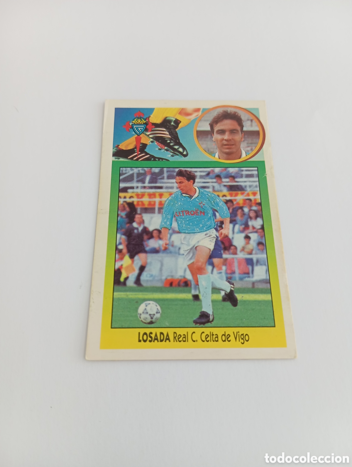 Figurine di Calcio: LOSADA COLOCA Celta de Vigo Liga Este 1993 1994 CART&Oacute;N Panini 93 94 SIN PEGAR