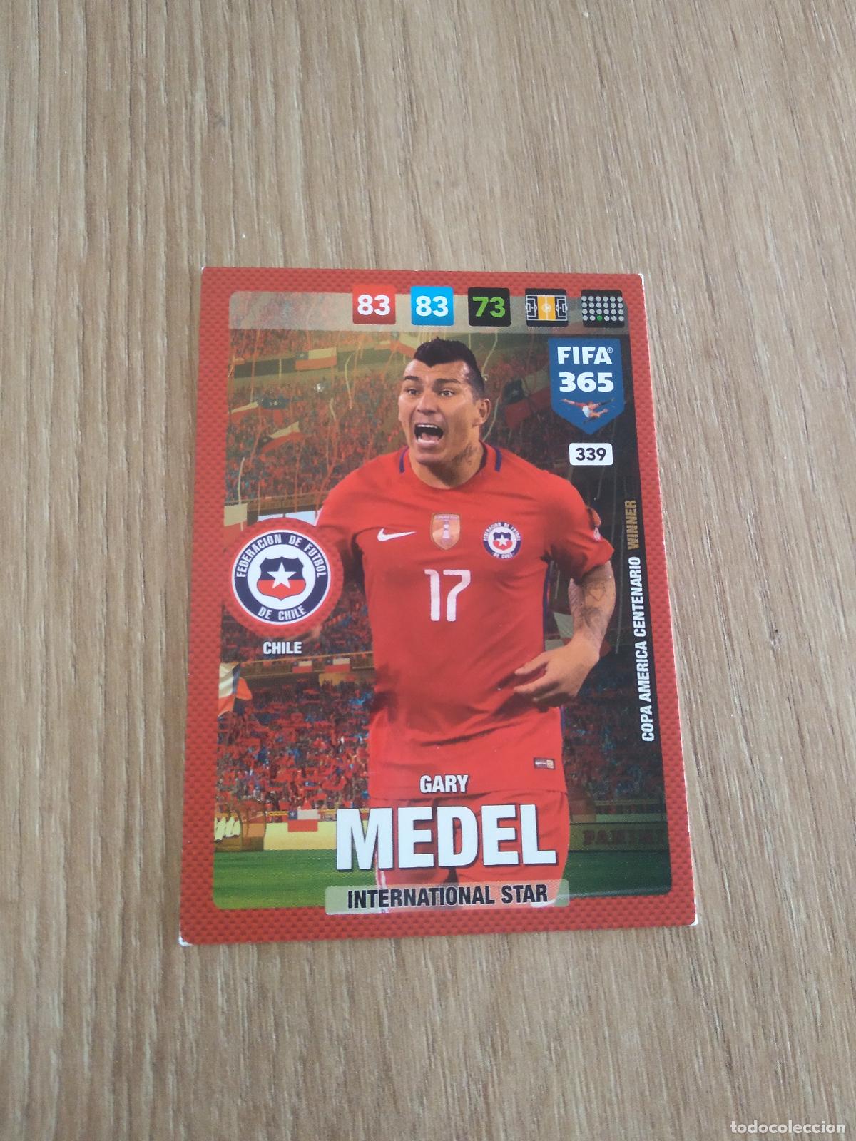 Figurine di Calcio: 339 GARY MEDEL CHILE CROMO FUTBOL PANINI ADRENALYN 16-17 FIFA 365 2016-2017