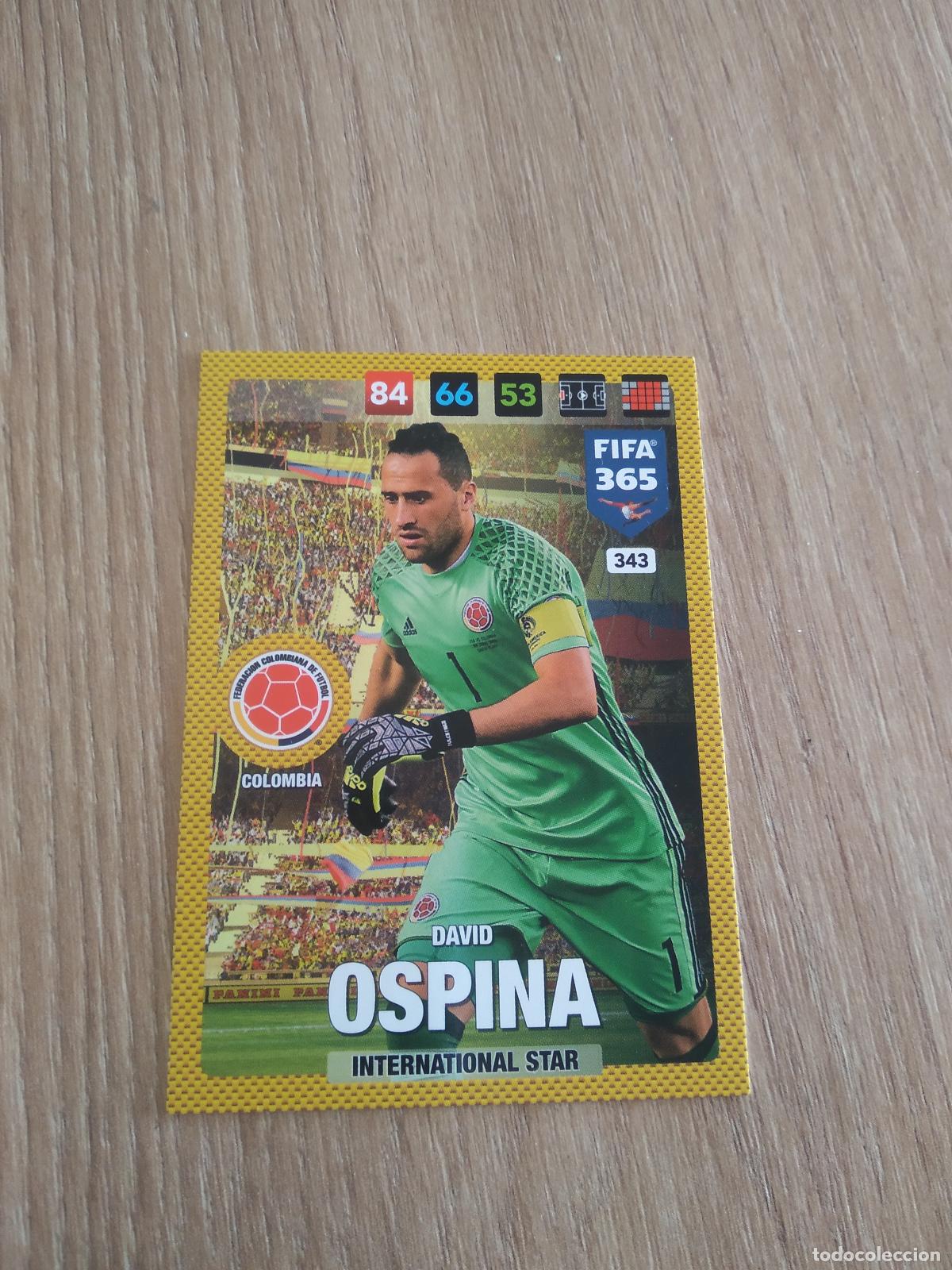Figurine di Calcio: 343 OSPINA COLOMBIA CROMO FUTBOL PANINI ADRENALYN 16-17 FIFA 365 2016-2017