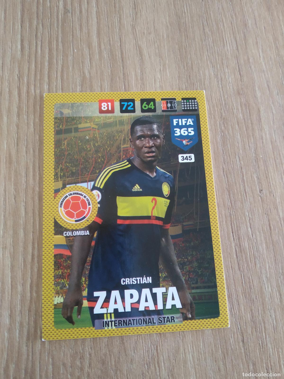 Figurine di Calcio: 345 ZAPATA COLOMBIA CROMO FUTBOL PANINI ADRENALYN 16-17 FIFA 365 2016-2017