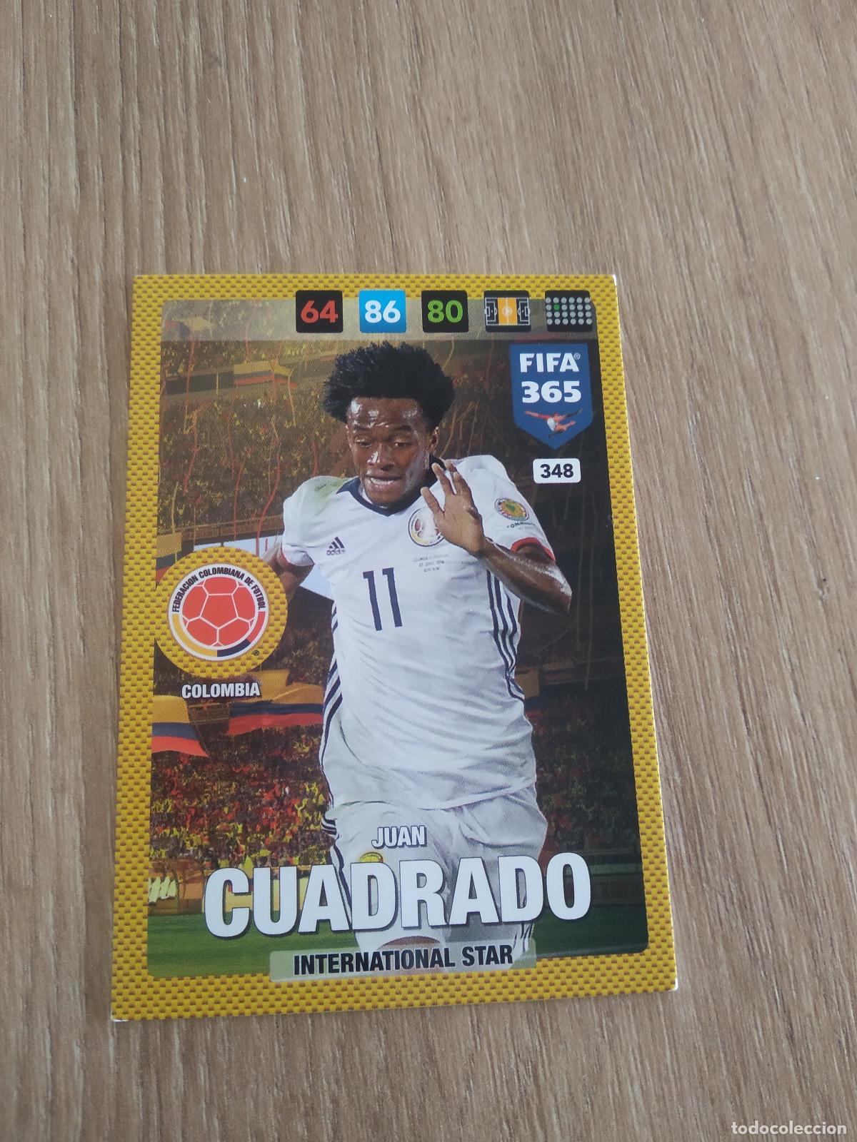Cromos de F&uacute;tbol: 348 JUAN CUADRADO COLOMBIA CROMO FUTBOL PANINI ADRENALYN 16-17 FIFA 365 2016-2017