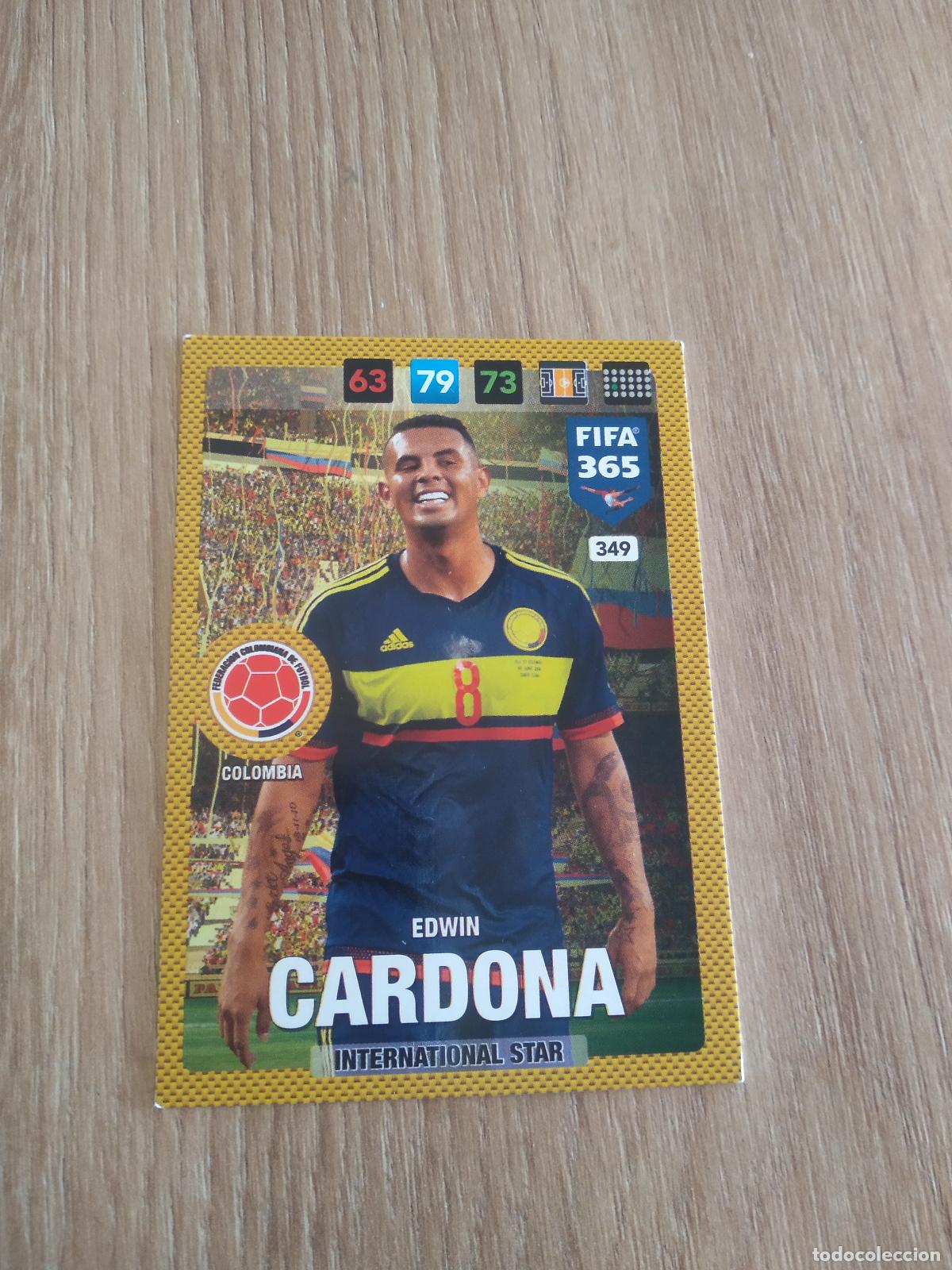 Cromos de F&uacute;tbol: 349 EDWIN CARDONA COLOMBIA CROMO FUTBOL PANINI ADRENALYN 16-17 FIFA 365 2016-2017