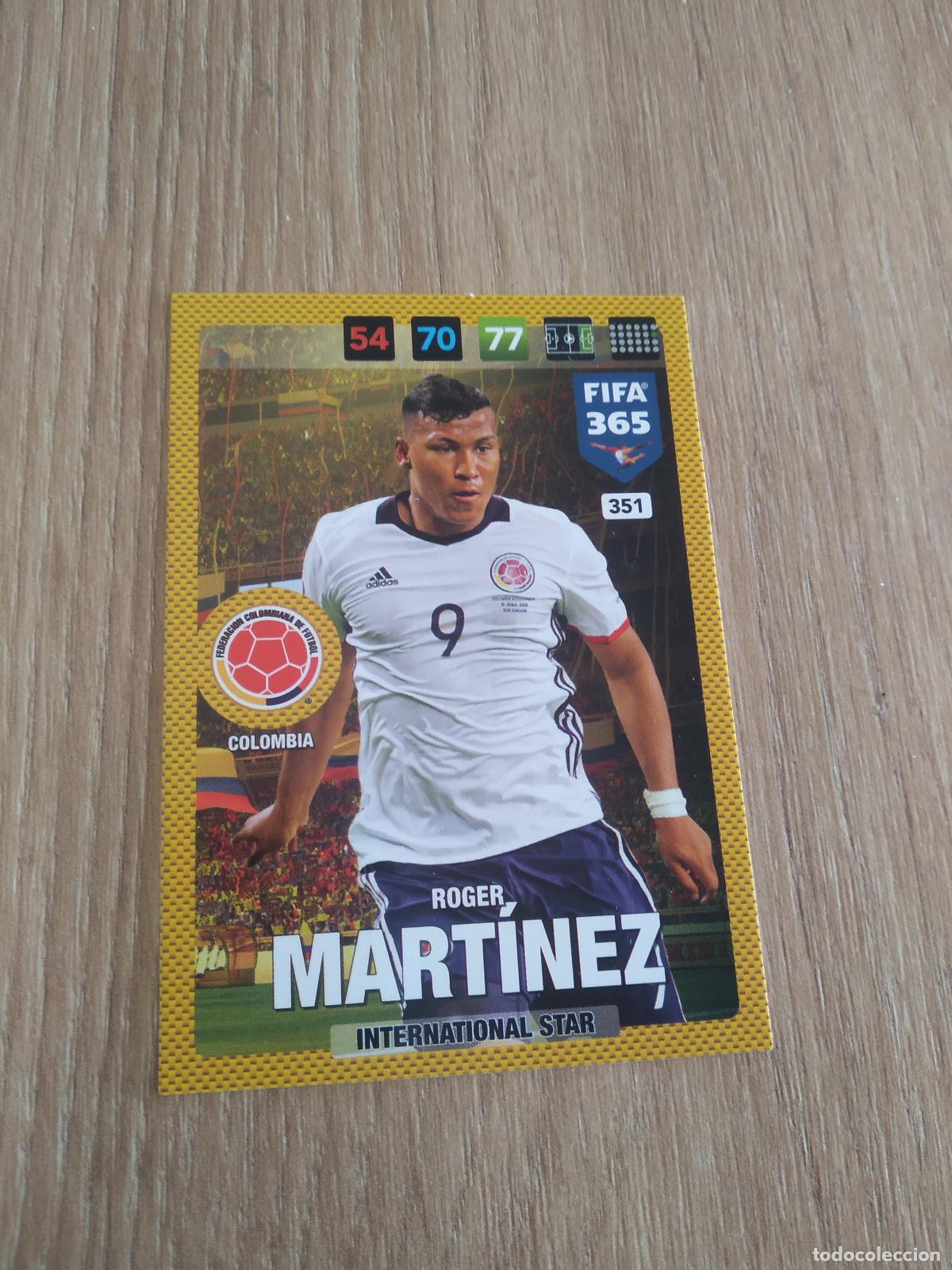 Cromos de F&uacute;tbol: 351 ROGER MARTINEZ COLOMBIA CROMO FUTBOL PANINI ADRENALYN 16-17 FIFA 365 2016-2017