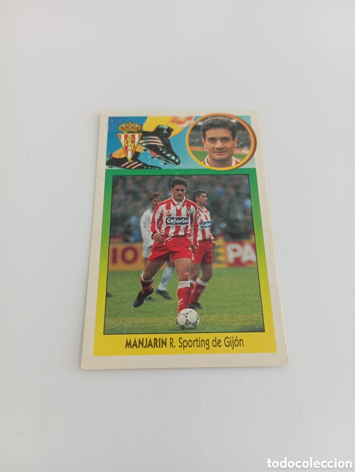 Cromos de F&uacute;tbol: MANJARIN BAJA Sporting de Gij&oacute;n Liga Este 1993 1994 CART&Oacute;N Panini 93 94 SIN PEGAR
