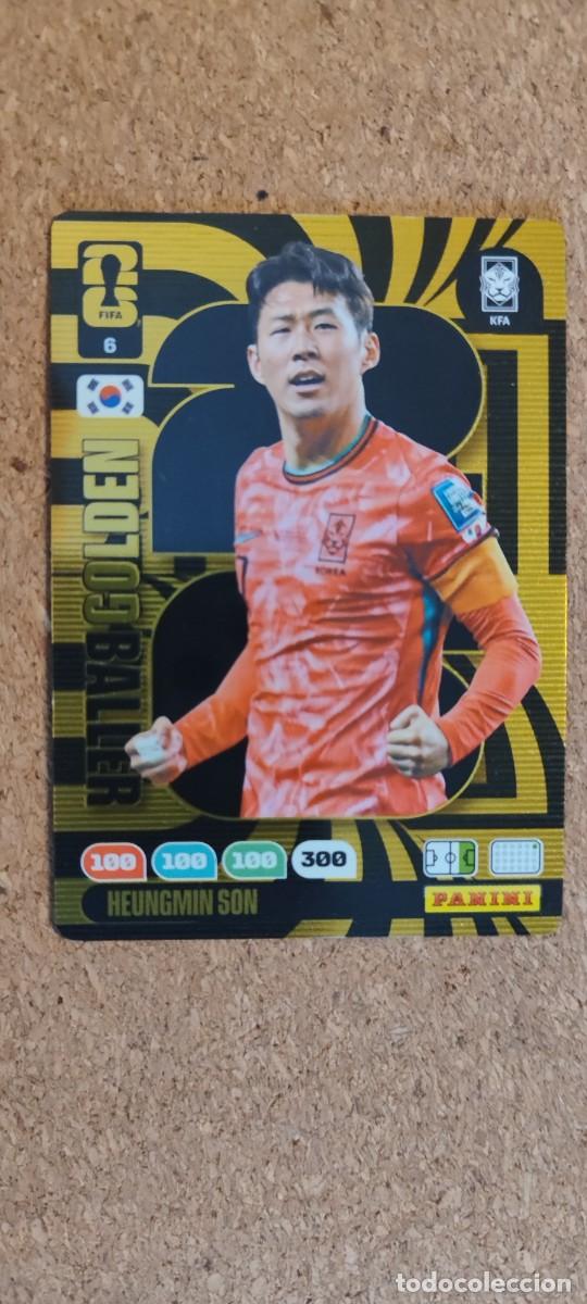 Cromos de F&uacute;tbol: ADRENALYN XL FIFA WORLD CUP 2026 CARD GOLDEN BALLER SON KOREA # 6 PANINI