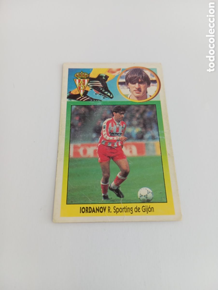 Cromos de Futebol: IORDANOV BAJA Sporting de Gij&oacute;n Liga Este 1993 1994 CART&Oacute;N Panini 93 94 SIN PEGAR