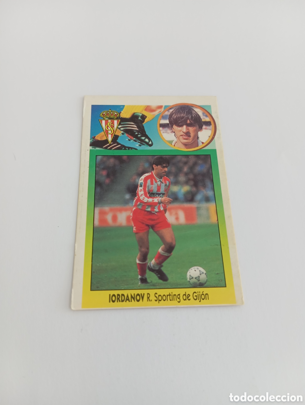 Cromos de F&uacute;tbol: IORDANOV BAJA Sporting de Gij&oacute;n Liga Este 1993 1994 CART&Oacute;N Panini 93 94 SIN PEGAR