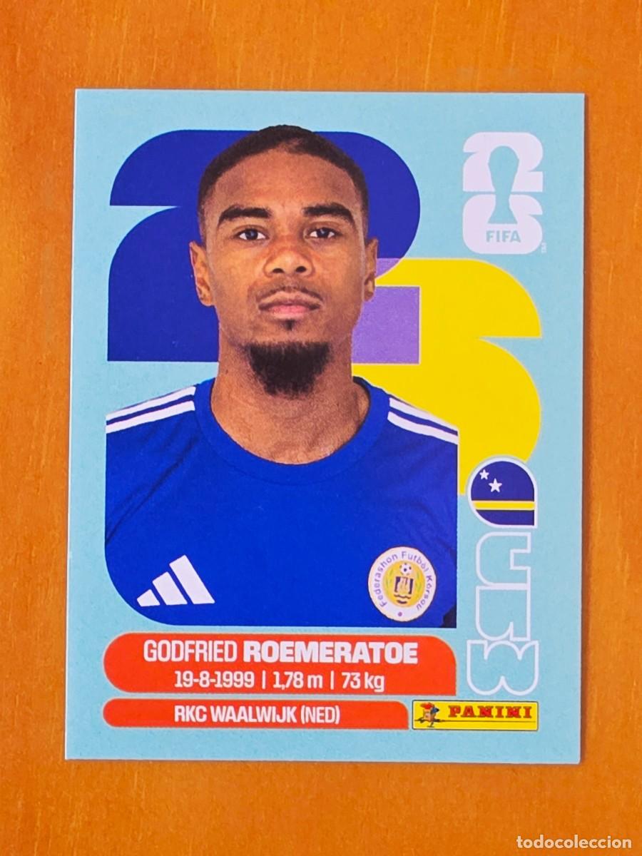 Cromos de F&uacute;tbol: CUW 10 Godfried Roemeratoe, Curazao, Panini FIFA World Cup Mundial 2026 Sticker