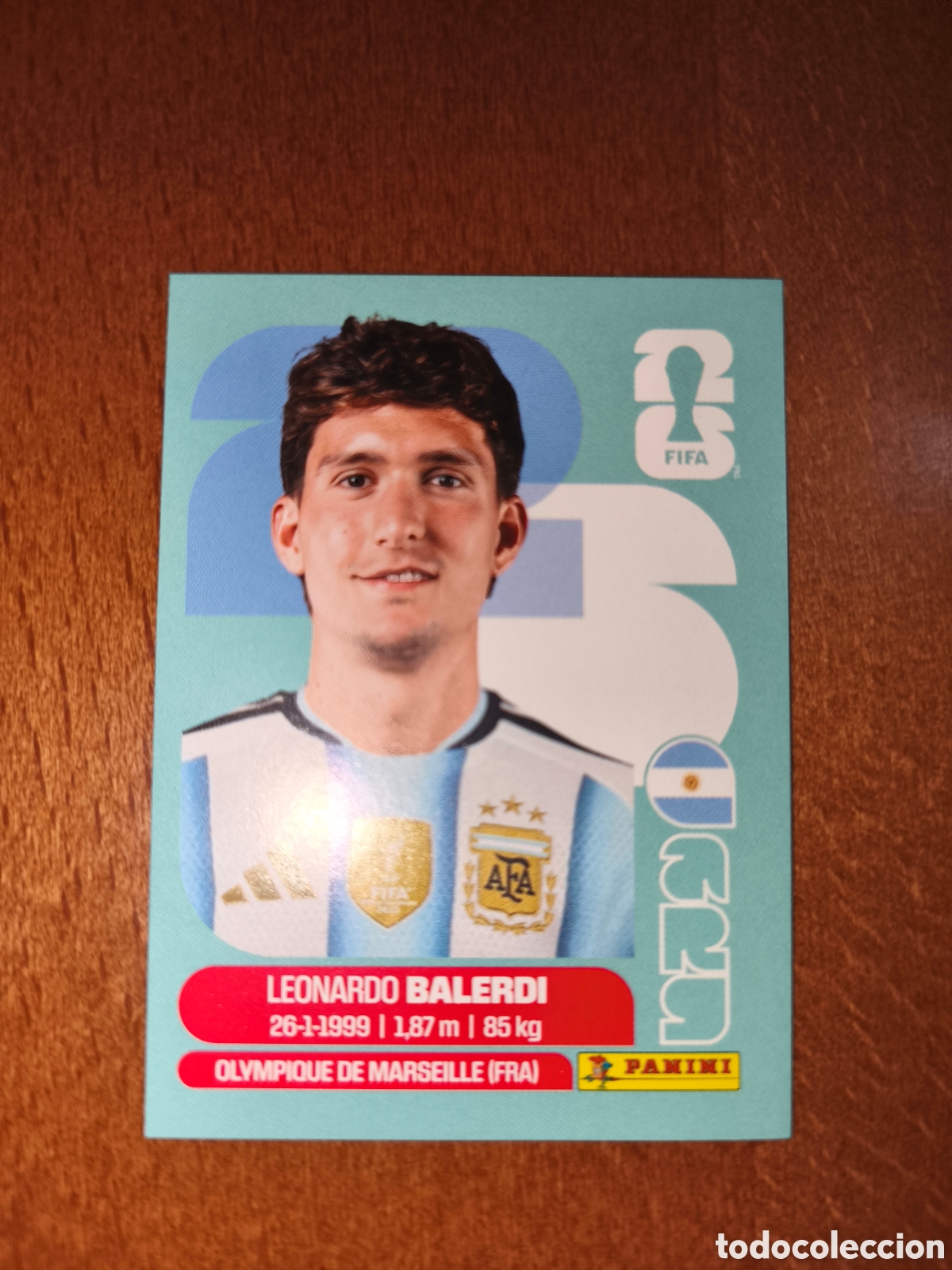 Cromos de F&uacute;tbol: ARG7 Leonardo Balerdi ARG 7 Fifa World Cup 2026 Argentina