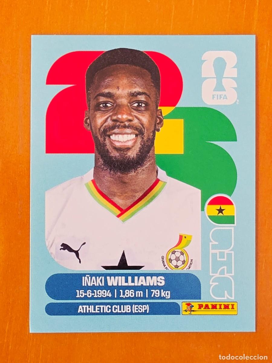 Cromos de F&uacute;tbol: GHA 15 I&ntilde;aki Williams, Ghana, Panini FIFA World Cup Mundial 2026 Sticker