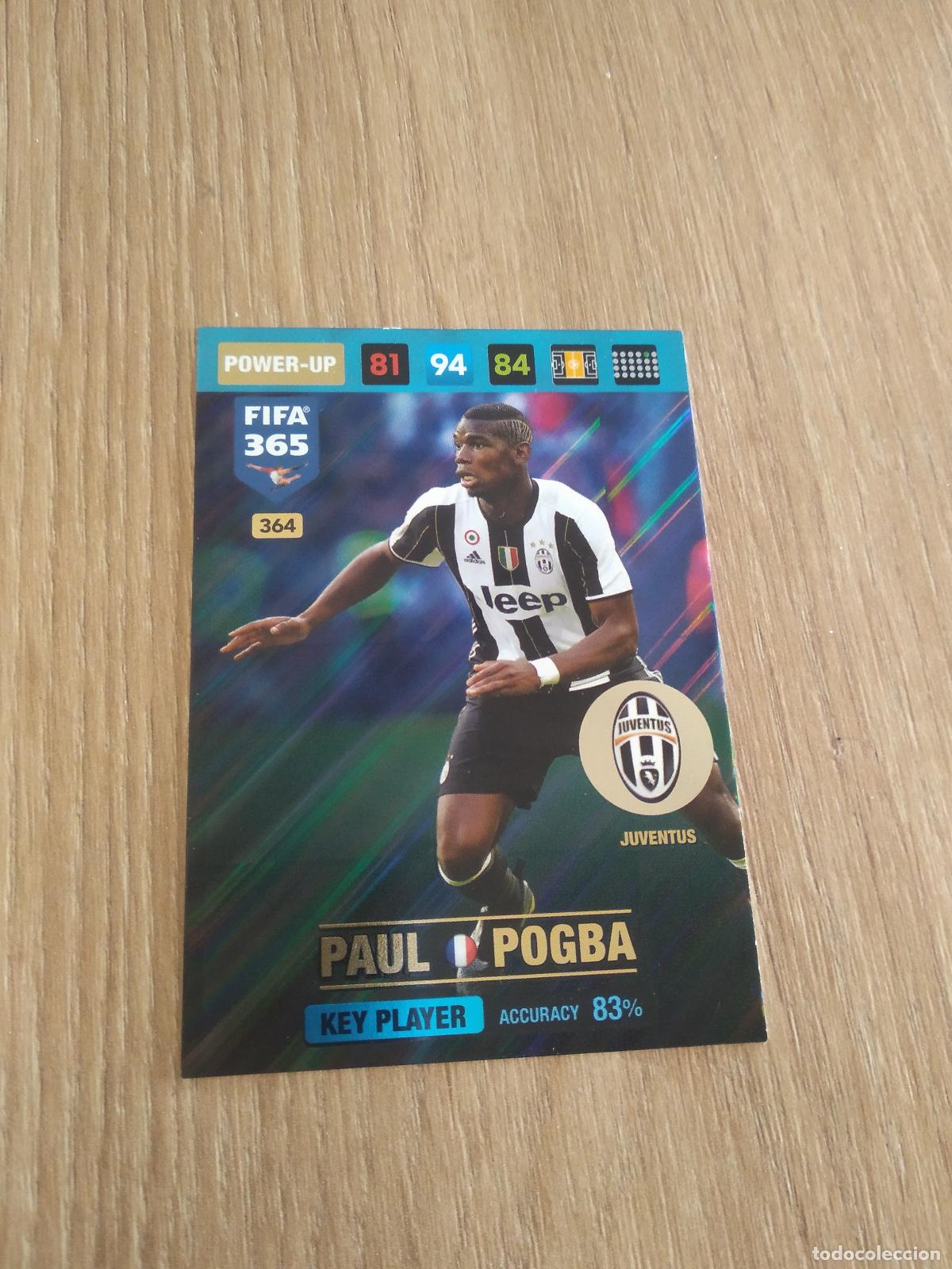 Cromos de F&uacute;tbol: 364 POGBA JUVENTUS CROMO FUTBOL PANINI ADRENALYN 16-17 FIFA 365 2016-2017