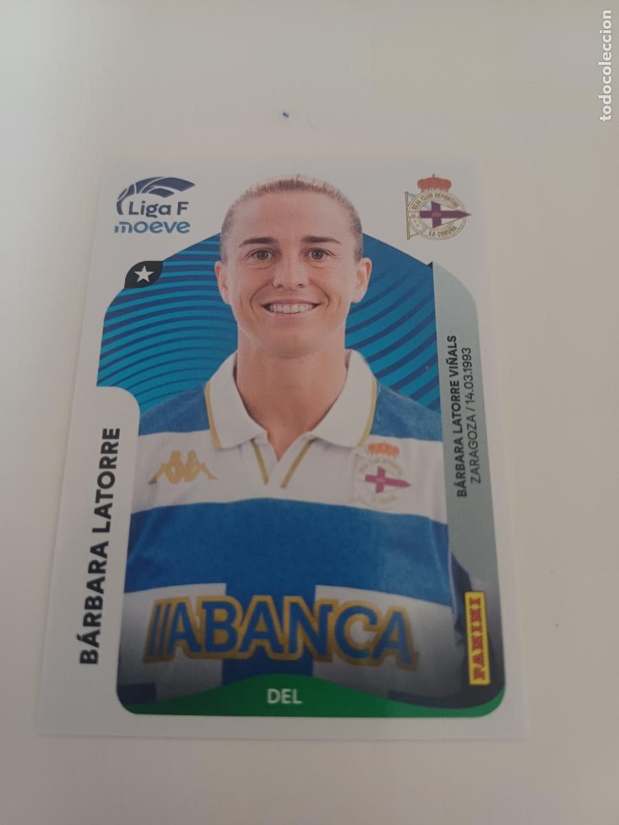 Cromos de Futebol: 139 - B&aacute;rbara Latorre - Deportivo Abanca