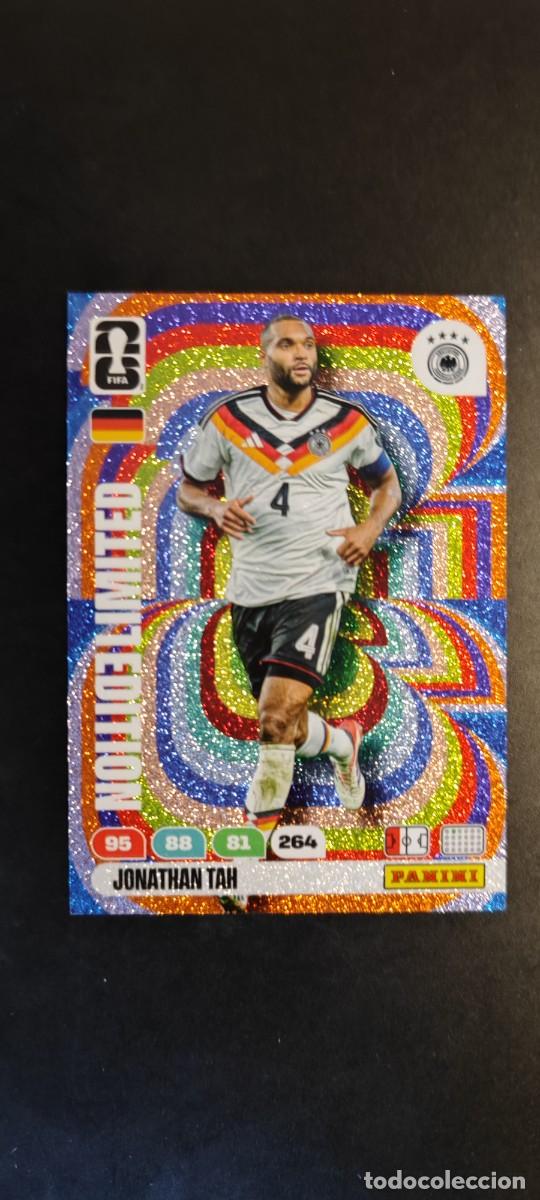 Cromos de F&uacute;tbol: ADRENALYN XL FIFA WORLD CUP 2026 CARD LIMITED EDITION JONATHAN TAH ALEMANIA # PANINI