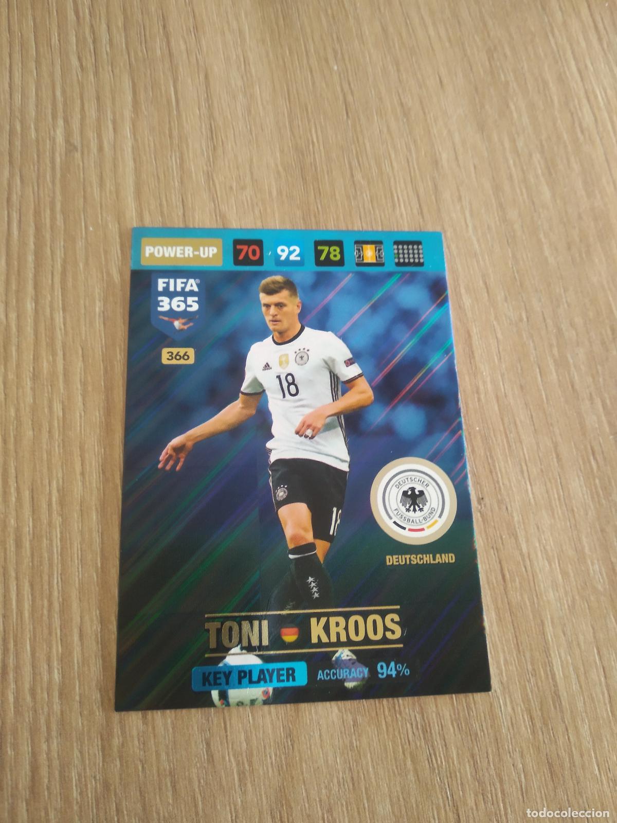 Cromos de F&uacute;tbol: 366 KROOS ALEMANIA CROMO FUTBOL PANINI ADRENALYN 16-17 FIFA 365 2016-2017