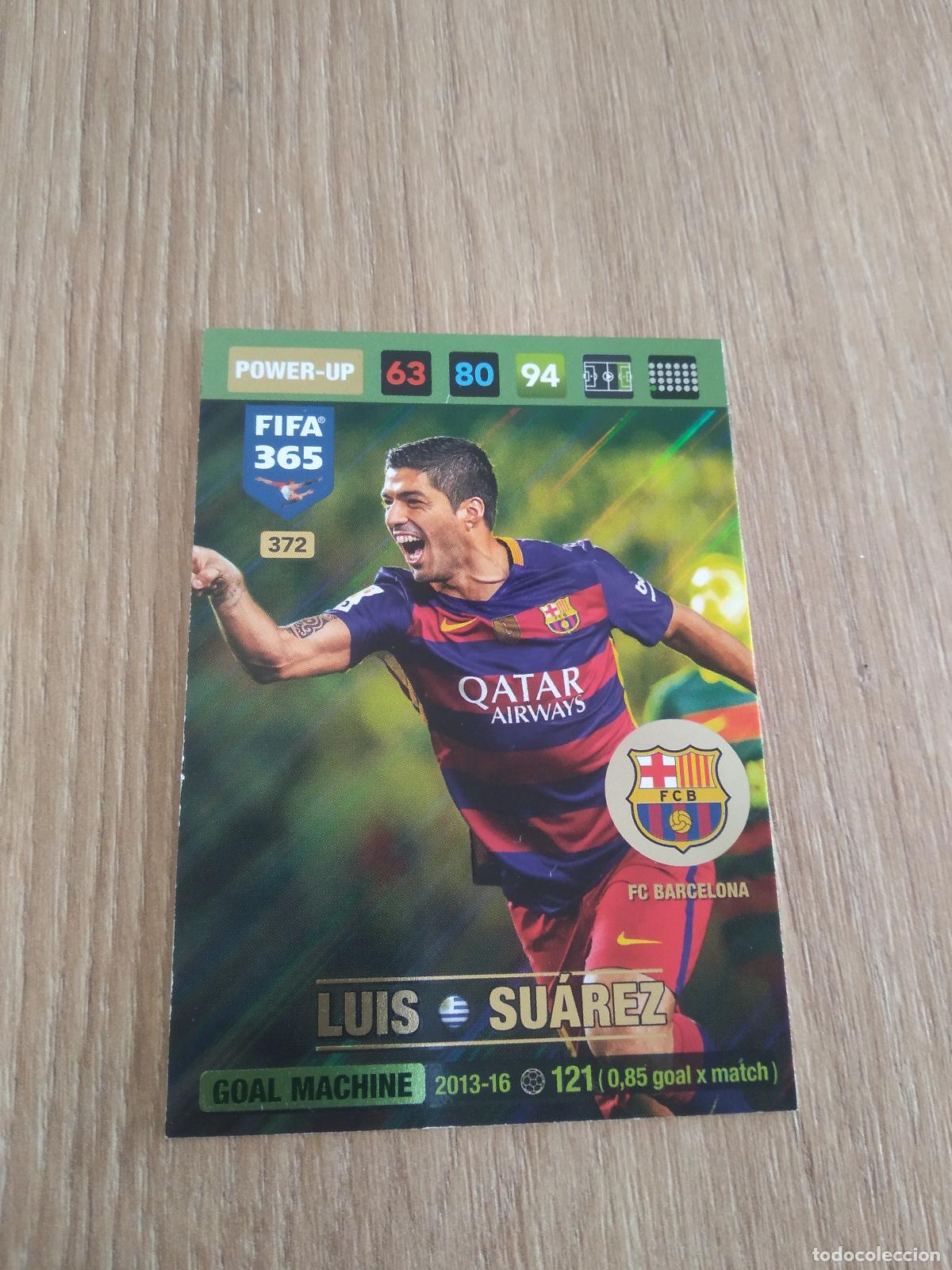 Cromos de F&uacute;tbol: 372 LUIS SUAREZ BARCELONA BAR&Ccedil;A CROMO FUTBOL PANINI ADRENALYN 16-17 FIFA 365 2016-2017