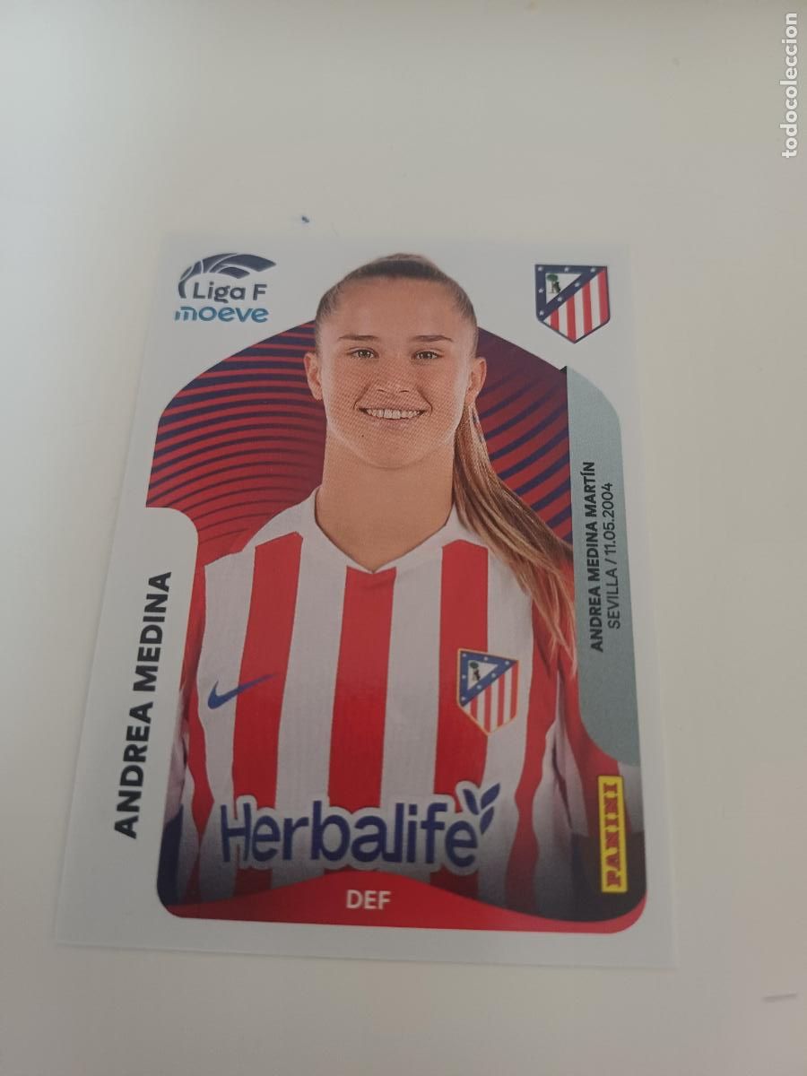 Cromos de Futebol: 050A - Andrea Medina - Atl&eacute;tico De Madrid