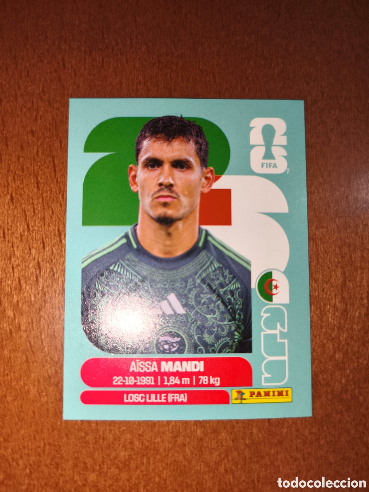 Cromos de F&uacute;tbol: ALG7 Aissa Mandi ALG 7 Fifa World Cup 2026 Argelia