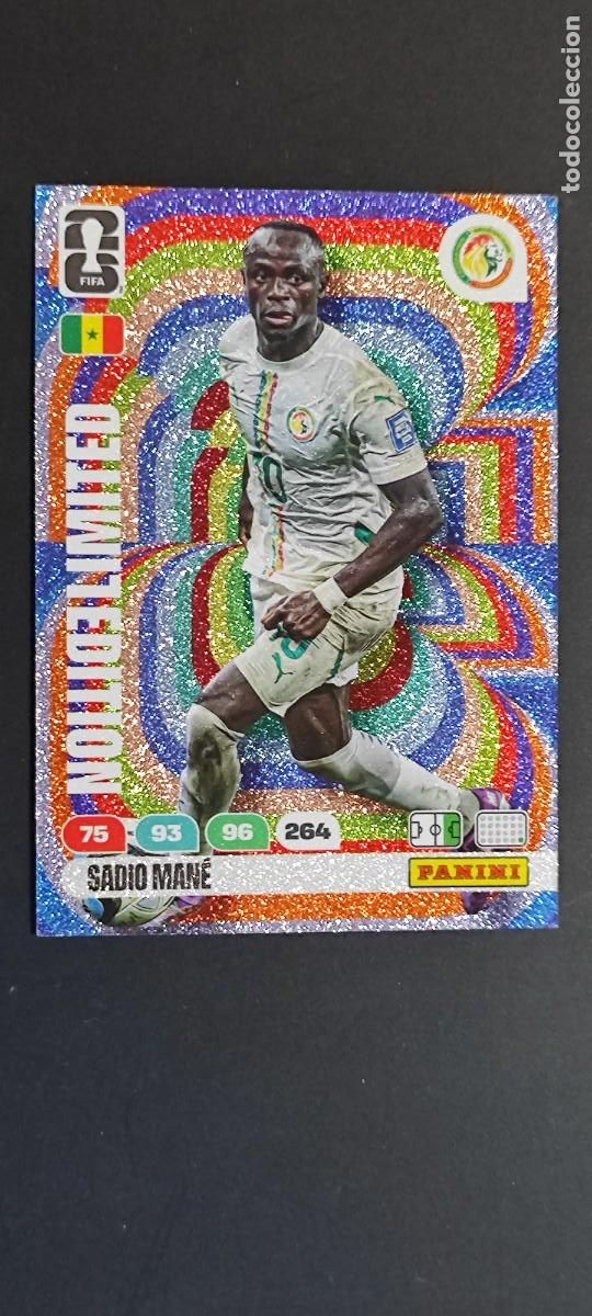 Cromos de F&uacute;tbol: ADRENALYN XL FIFA WORLD CUP 2026 CARD LIMITED EDITION SADIO MANE SENEGAL # PANINI