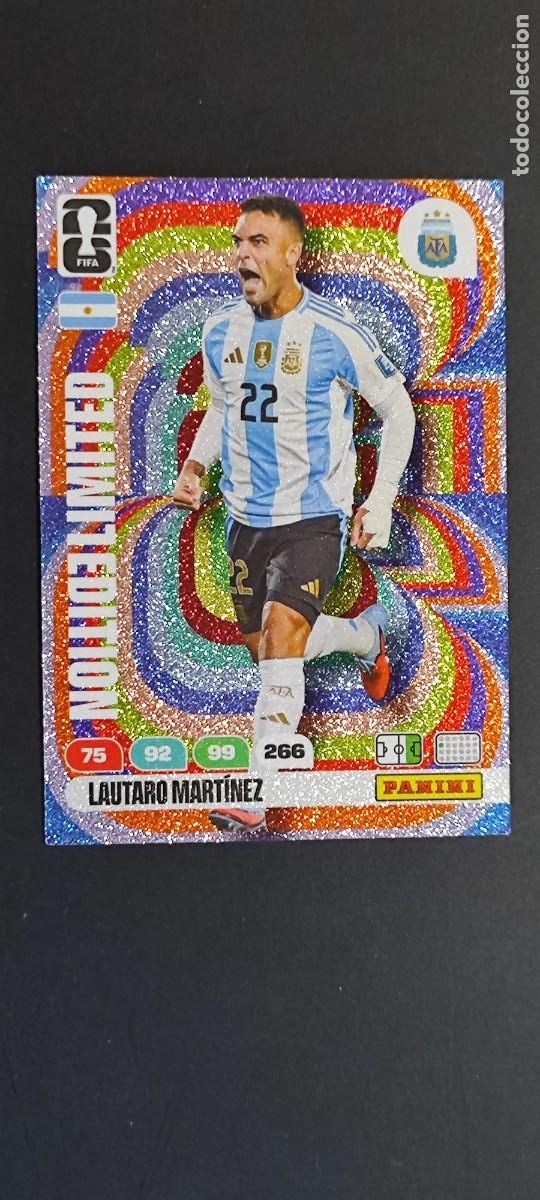 Cromos de F&uacute;tbol: ADRENALYN XL FIFA WORLD CUP 2026 CARD LIMITED EDITION LAUTARO MARTINEZ ARGENTINA # PANINI