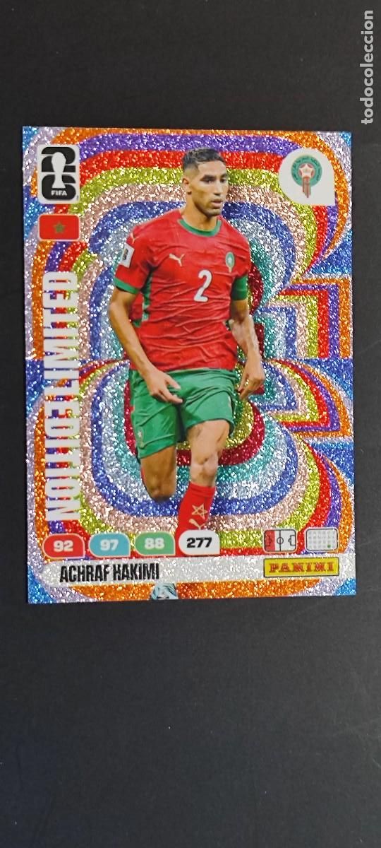 Cromos de F&uacute;tbol: ADRENALYN XL FIFA WORLD CUP 2026 CARD LIMITED EDITION HAKIMI MARRUECOS # PANINI