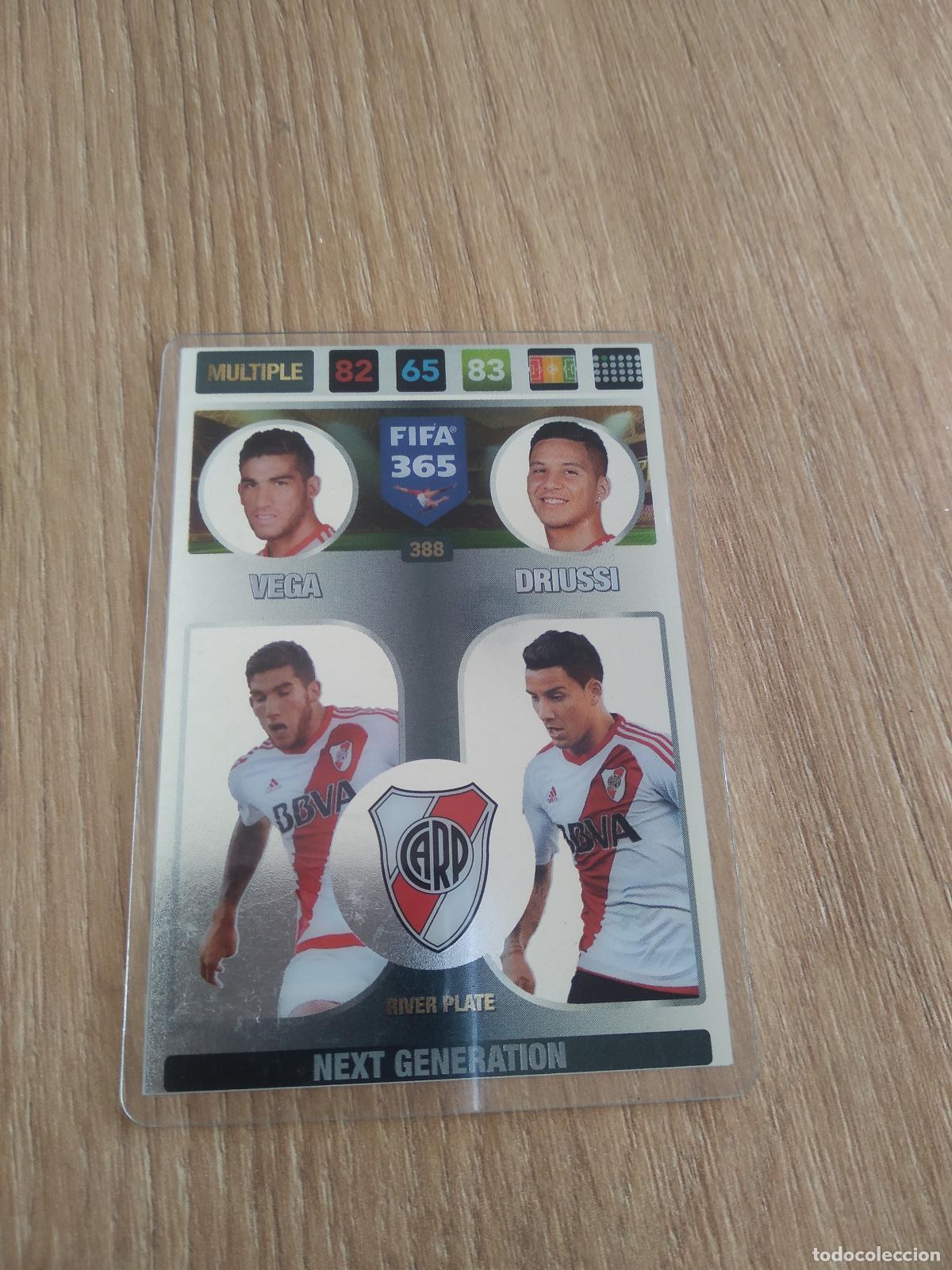 Cromos de F&uacute;tbol: 388 VEGA DRIUSSI RIVER PLATE CROMO FUTBOL PANINI ADRENALYN 16-17 FIFA 365 2016-2017