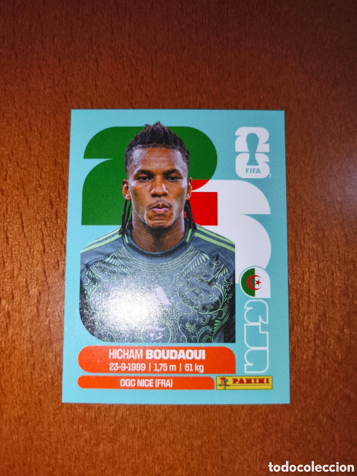Cromos de F&uacute;tbol: ALG10 Hicham Boudaoui ALG 10 Fifa World Cup 2026 Argelia