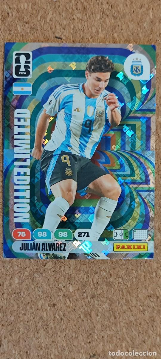 Cromos de F&uacute;tbol: ADRENALYN XL FIFA WORLD CUP 2026 CARD LIMITED EDITION JULIAN ALVAREZ ARGENTINA # PANINI