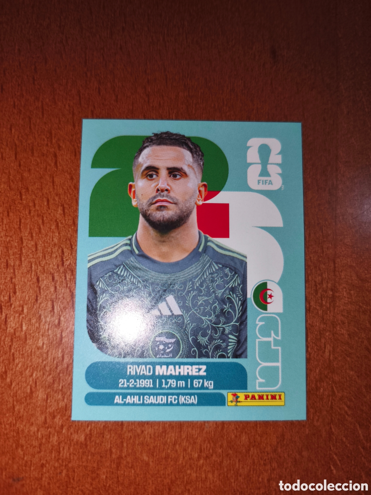 Cromos de F&uacute;tbol: ALG15 Riyad Mahrez ALG 15 Fifa World Cup 2026 Argelia