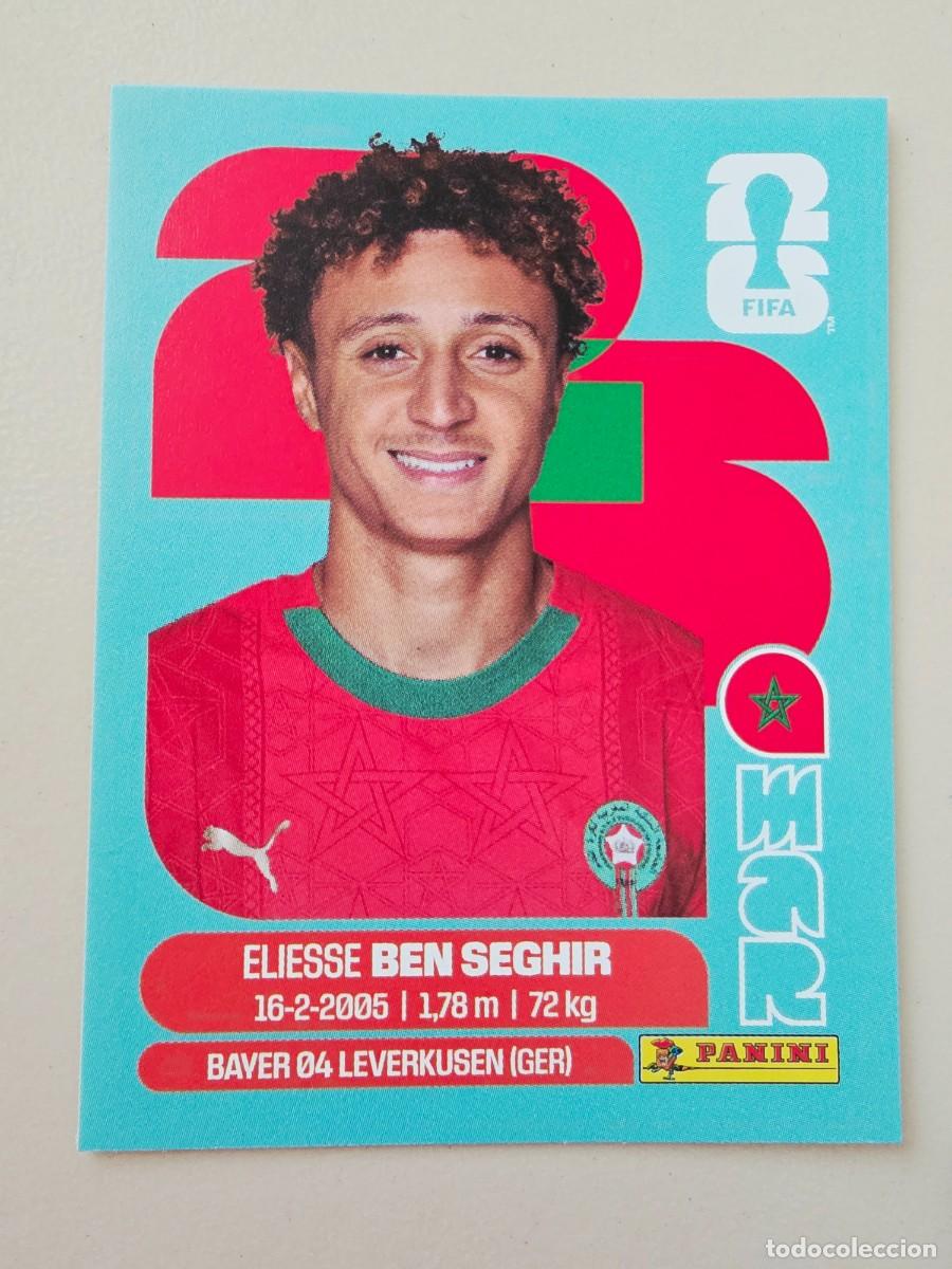 Cromos de F&uacute;tbol: MAR 12 Eliesse Ben Seghir, Marruecos, Panini FIFA World Cup Mundial 2026 Sticker
