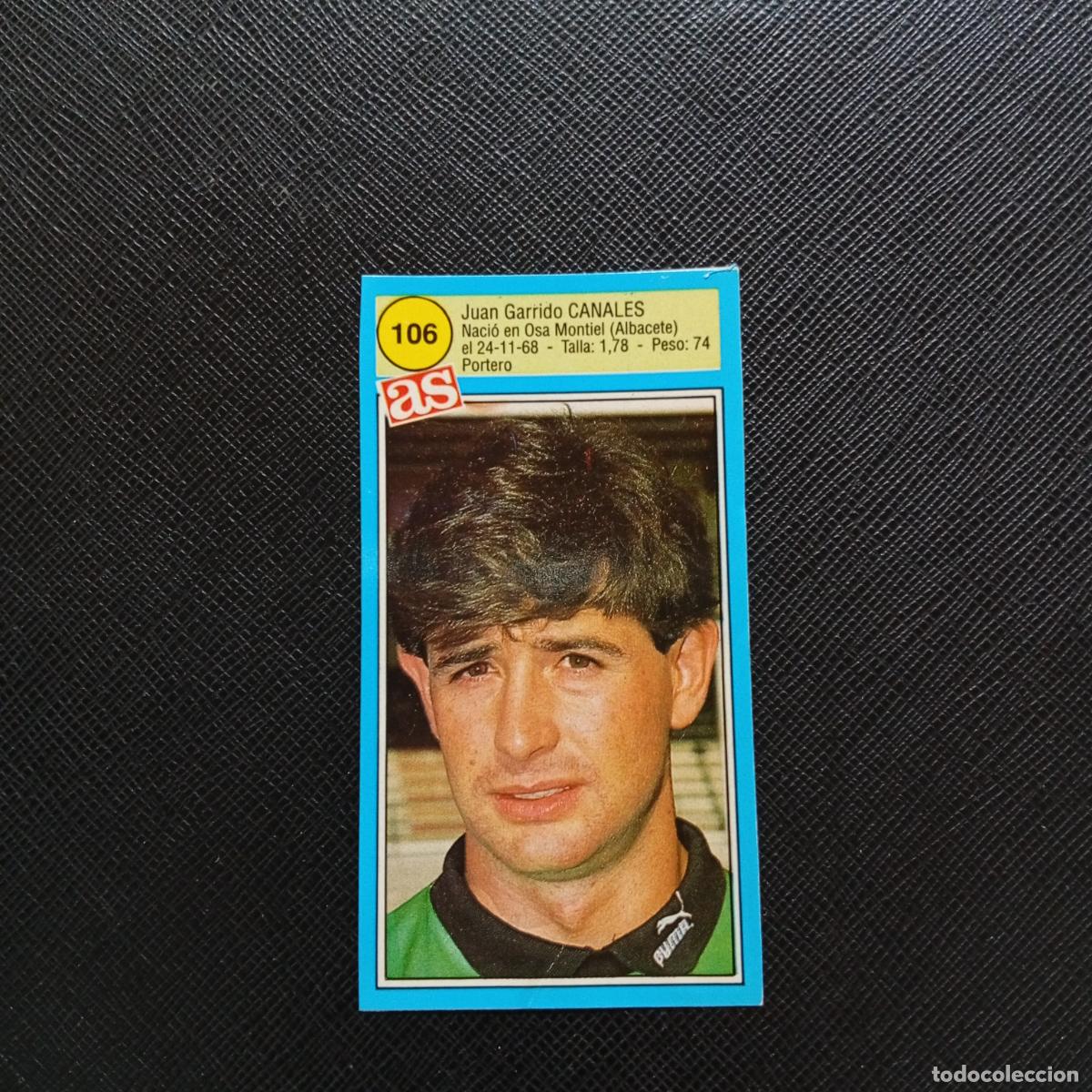 Cromos de F&uacute;tbol: 106 CANALES LOGRO&Ntilde;ES AS 1990 1991 CROMO FUTBOL LIGA 90 91 - SIN PEGAR - A135 PG163