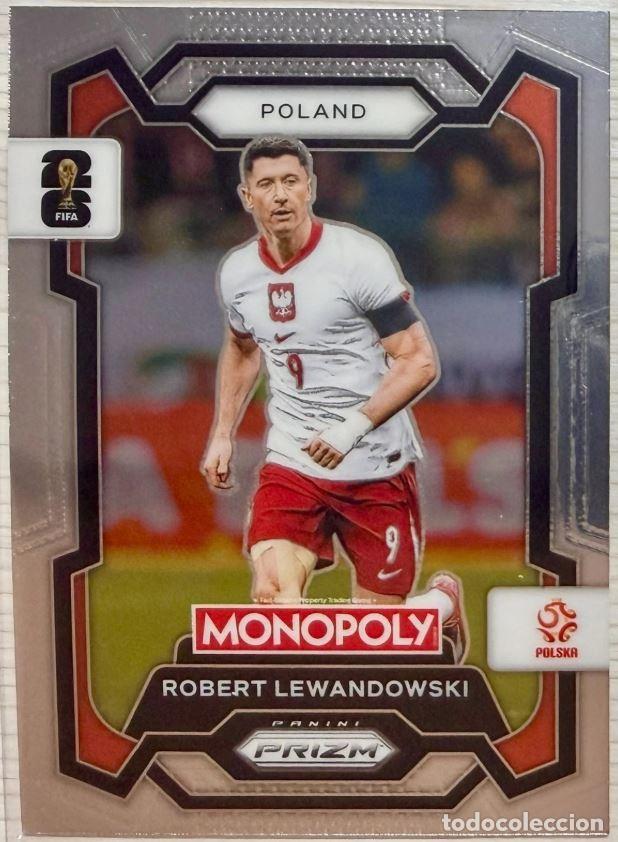Cromos de F&uacute;tbol: Robert Lewandowski #84 Polonia Prizm Monopoly Panini FIFA ⚽ World Cup 2026 ⚽
