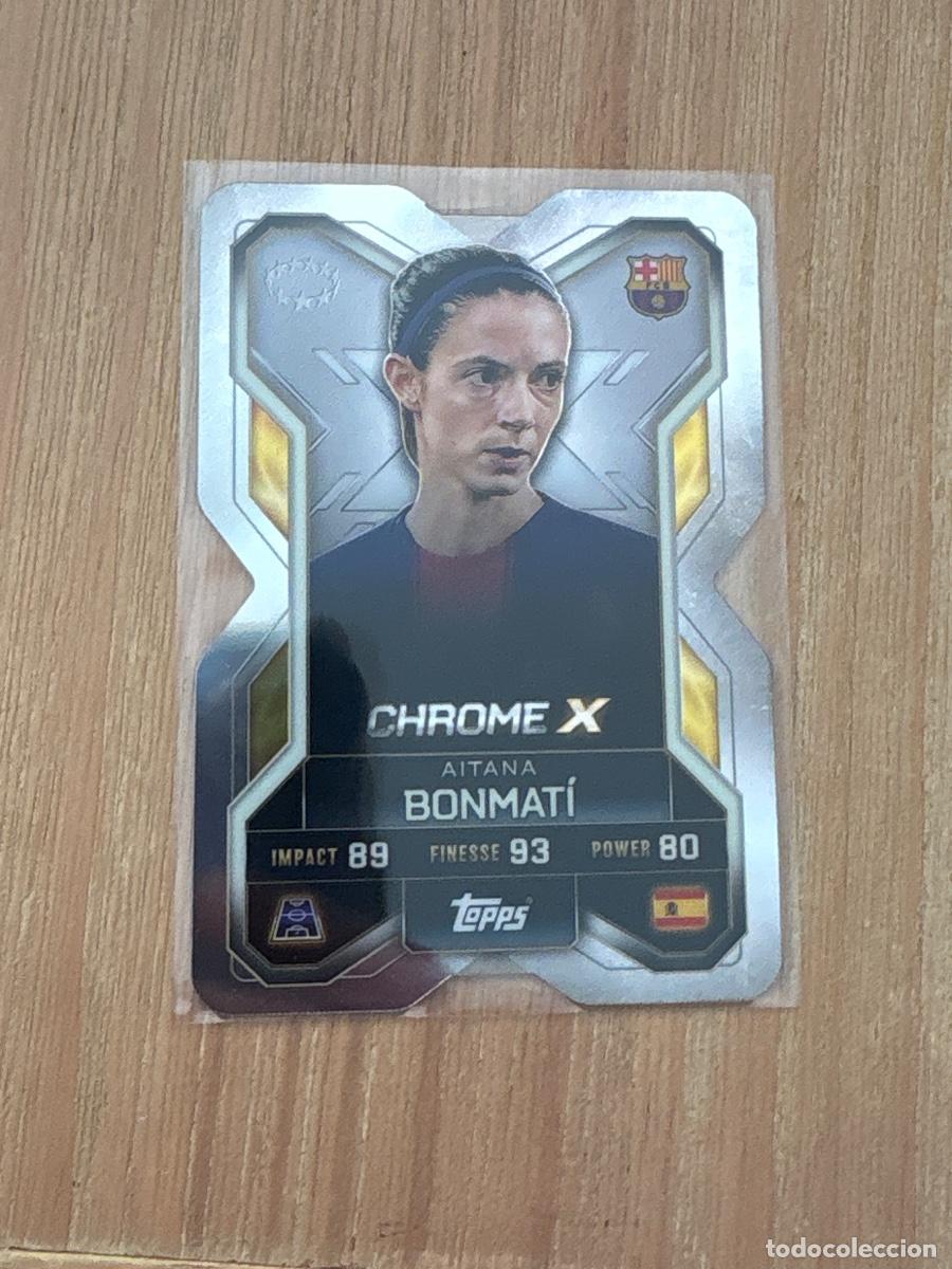 Cromos de F&uacute;tbol: CROMO CX9 ZLATAN AITANA BONMATI BARXELONA CHROME X MATCH ATTAX EXTRA 2025-26 25-26 TOPPS