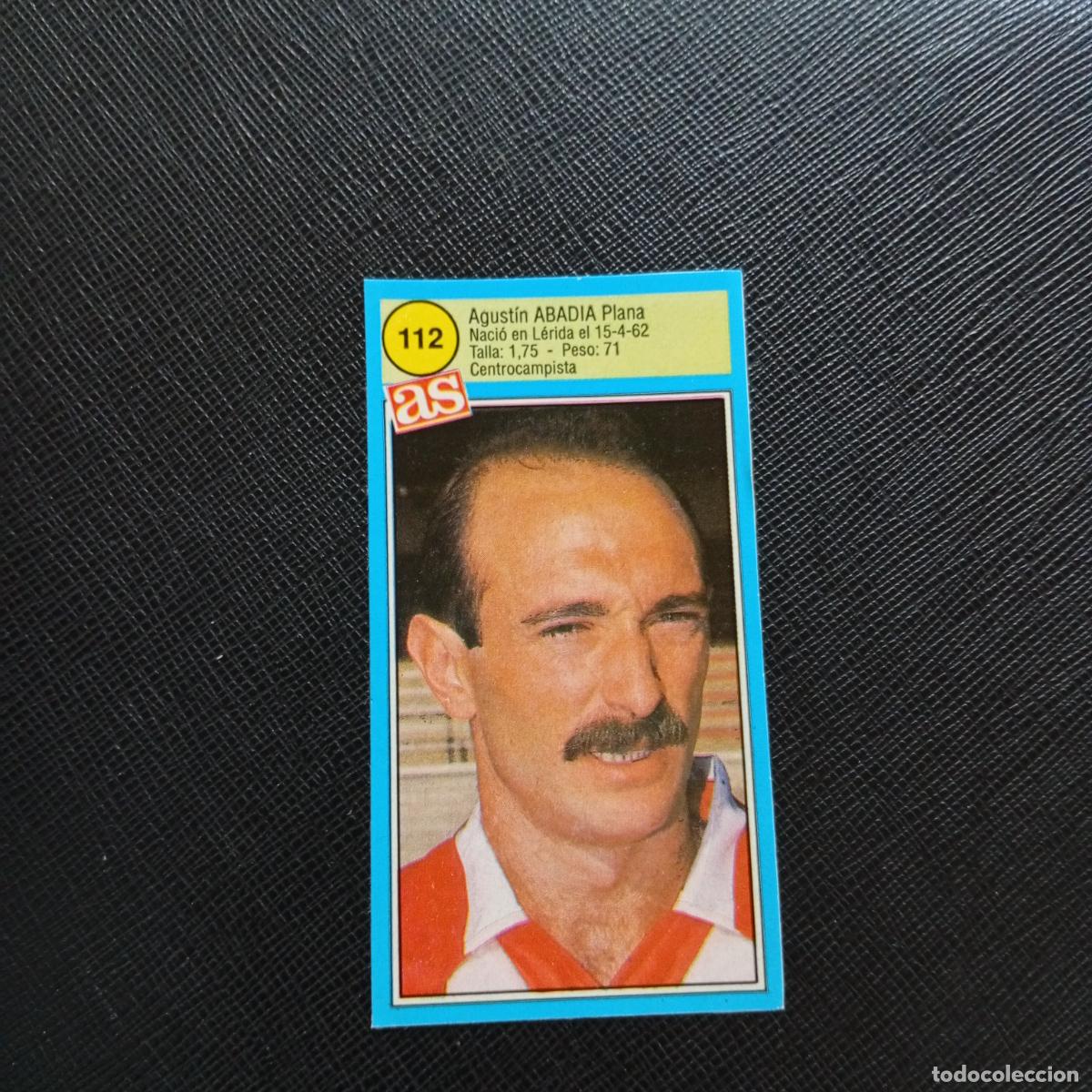 Cromos de F&uacute;tbol: 112 ABADIA LOGRO&Ntilde;ES AS 1990 1991 CROMO FUTBOL LIGA 90 91 - SIN PEGAR - A135 PG172