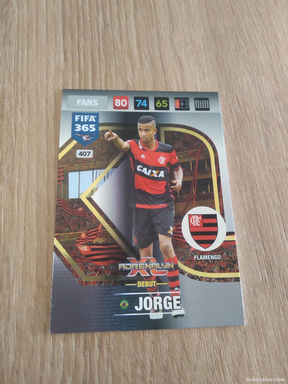 Cromos de F&uacute;tbol: 407 JORGE FLAMENGO CROMO FUTBOL PANINI ADRENALYN 16-17 FIFA 365 2016-2017