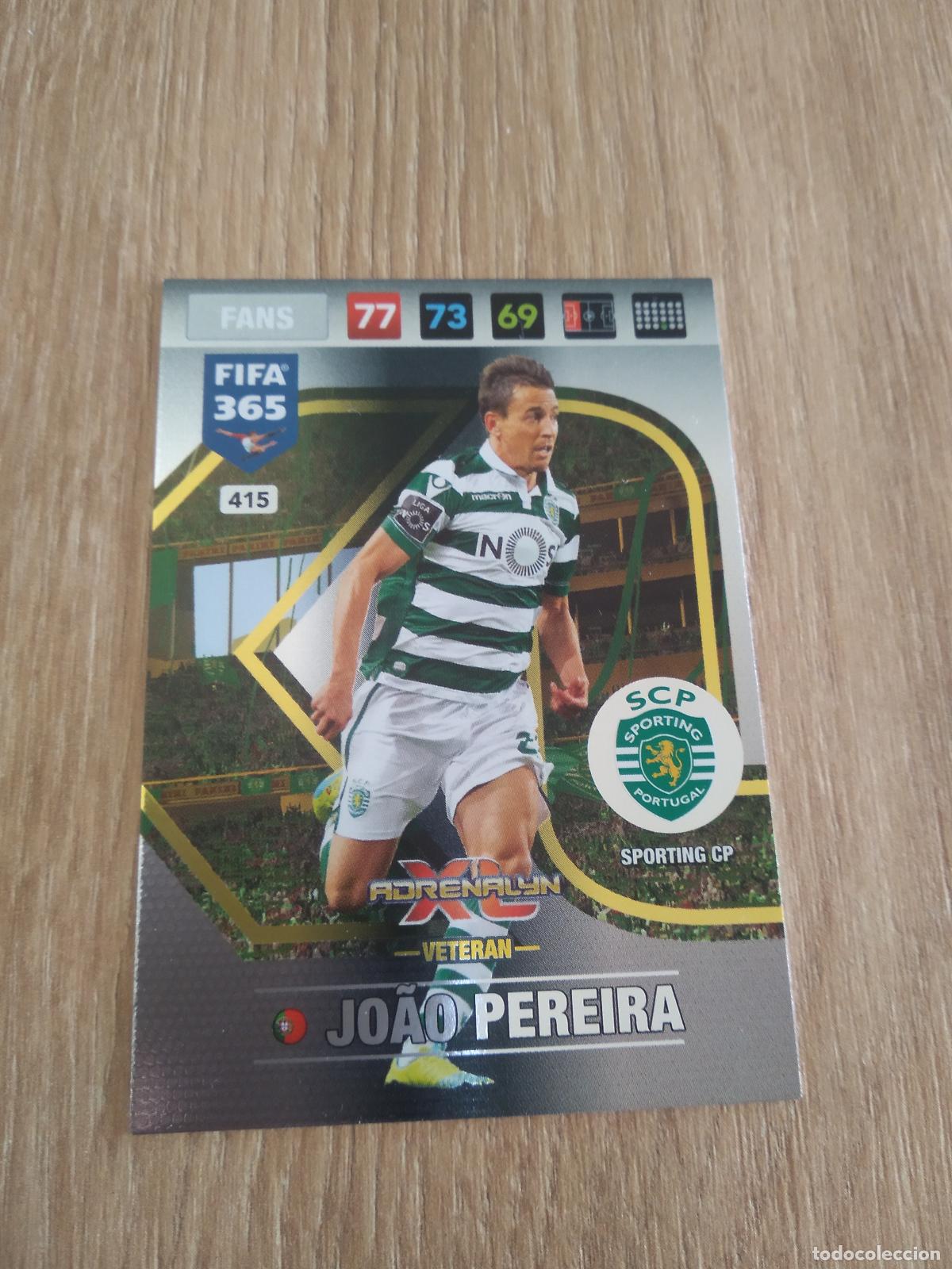 Cromos de F&uacute;tbol: 415 JOAO PEREIRA SPORTING PORTUGAL CROMO FUTBOL PANINI ADRENALYN 16-17 FIFA 365 2016-2017