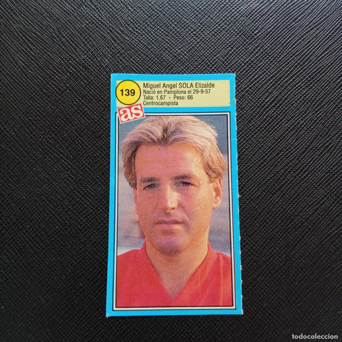 Cromos de F&uacute;tbol: 139 SOLA OSASUNA AS 1990 1991 CROMO FUTBOL LIGA 90 91 - SIN PEGAR - A135 PG208