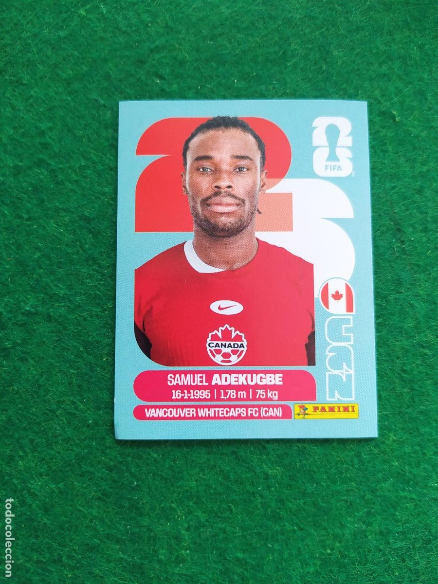 Cromos de F&uacute;tbol: OFFICIAL STICKER COLLECTION WORLD CUP MUNDIAL 2026 - CANADA N&ordm; 5 ADEKUGBE